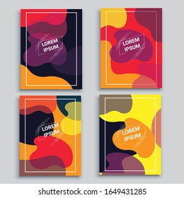 Set of vector brochure cover templates eps 10