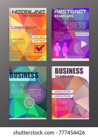 Set of Vector Brochure Flyer Design Layout Banner and Poster Design.