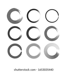 set of Vector brush stroke watercolor.paint grunge creative illustration.