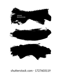 Set of vector brush strokes collection. Hand-drawn illustration