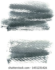 Set of vector brush strokes. Dirty ink texture splatters. Grunge rectangle text boxes