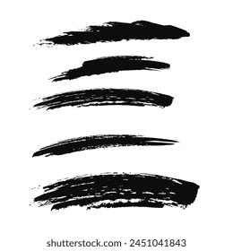 Set of vector brush strokes, eps 10