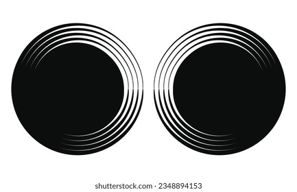 Set of vector brush strokes grunge badge brush hand drawn pencil black sticker