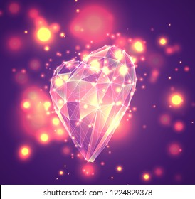 set of vector bulk hearts for holiday