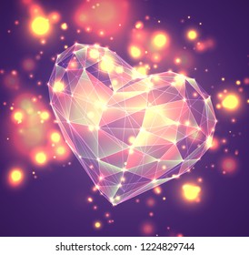 set of vector bulk hearts for holiday