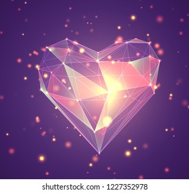 set of vector bulk hearts for holiday
