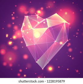 set of vector bulk hearts for holiday