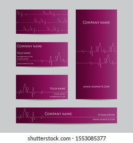 Set of vector business card templates with bottles and wine glasses for pubs or bars. Banners template for pub Wine party. Beaujolais Nouveau event in France and the whole world. Red wine drinking