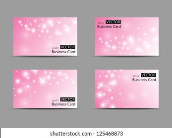 Set of vector business cards