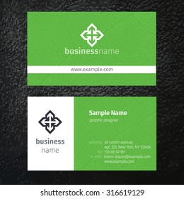 Set of vector business cards templates