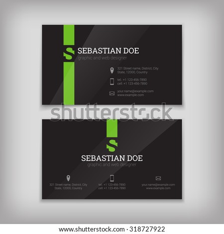 Set Vector Business Cards Templates Vector de stock (libre 