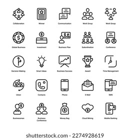 Set of vector of Business Economic Line Icons, Pixel Perfect Design Simple Set For Using
In Website Graphics Report Logo Infographics,
Best Quality Outline Symbol Collection Icon Vector Illustration