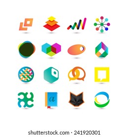 Set of vector business icons