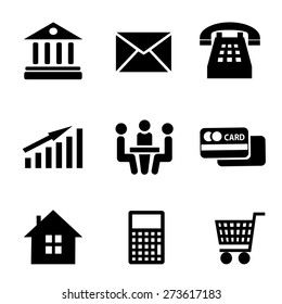 Set of vector business icons