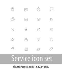 Set of vector business icons