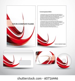 Set vector business templates