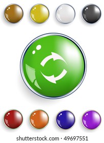 set of vector buttons