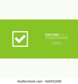 Set of vector buttons with check marks or ticks. checkbox. 