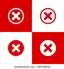 Set of vector buttons with check marks, ticks.