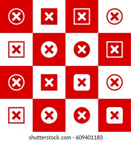 Set of vector buttons with check marks.