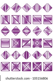 Set vector buttons. Illustration.