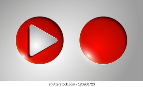 Set of vector buttons on a background For Your Website
