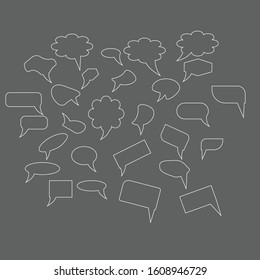 set vector callout modern design