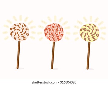Set of vector candies, eps10.