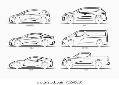 Luxury car icon side view sketch Vectors graphic art designs in editable  ai eps svg cdr format free and easy download unlimit id6852812