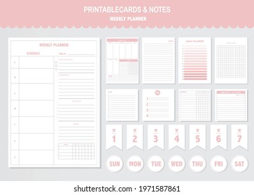 Set of vector cards and printable, tags,cards,templates,Notes, Stickers, Labels,Scrap booking,Congratulations, Invitations,Vector illustrations 