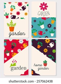 Set of vector cards template 