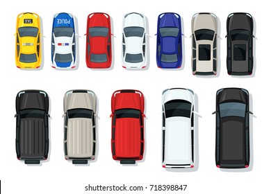 car top view vector free download