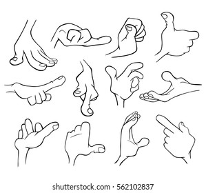 Vector Illustration Beautiful Hands Stock Vector (Royalty Free) 57186973