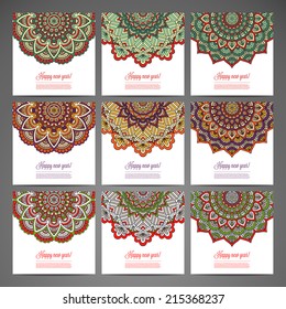 Set vector christmas cards