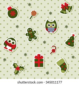 Set of vector Christmas elements