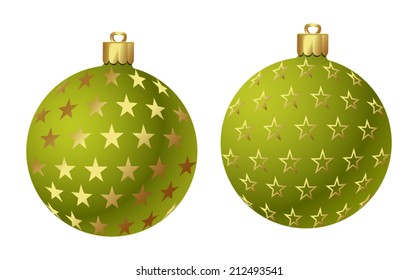 A set of Vector Christmas ornaments/ Balls. Eps 10. Easy to Edit.