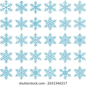 Conjunto de copos de nieve de Navidad de Vector 