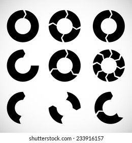Set of Vector Circular Arrows