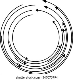Set of Vector Circular Arrows . Circle Collection . 