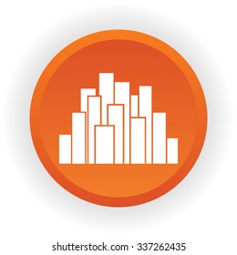 Set of vector cities silhouette