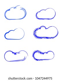 Set Of Vector Clouds