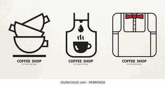 Set of Vector Coffee logo Illustration can be used as Logo or Icon in premium quality