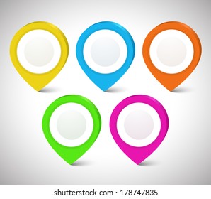 Set vector color 3d pointers 