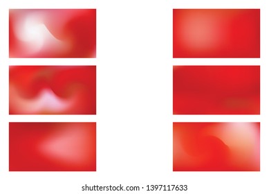 set of Vector Color Transititon Texture., Festive glowing a bright background. Abstract red gradient mesh background