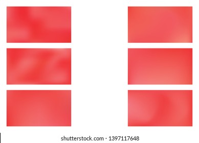 set of Vector Color Transititon Texture., Festive glowing a bright background. Abstract red gradient mesh background