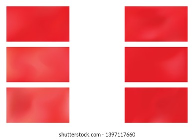 set of Vector Color Transititon Texture., Festive glowing a bright background. Abstract red gradient mesh background