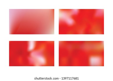 set of Vector Color Transititon Texture., Festive glowing a bright background. Abstract red gradient mesh background