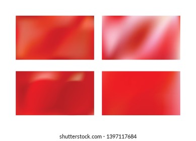 set of Vector Color Transititon Texture., Festive glowing a bright background. Abstract red gradient mesh background