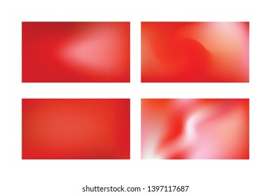 set of Vector Color Transititon Texture., Festive glowing a bright background. Abstract red gradient mesh background