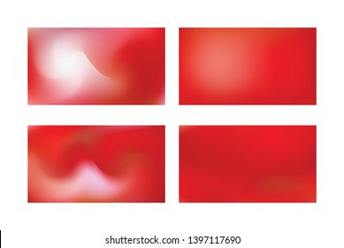 set of Vector Color Transititon Texture., Festive glowing a bright background. Abstract red gradient mesh background